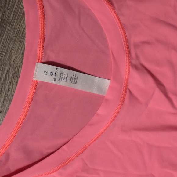 Lululemon Coral Pink Tank Top Size 12 - Picture 3 of 6